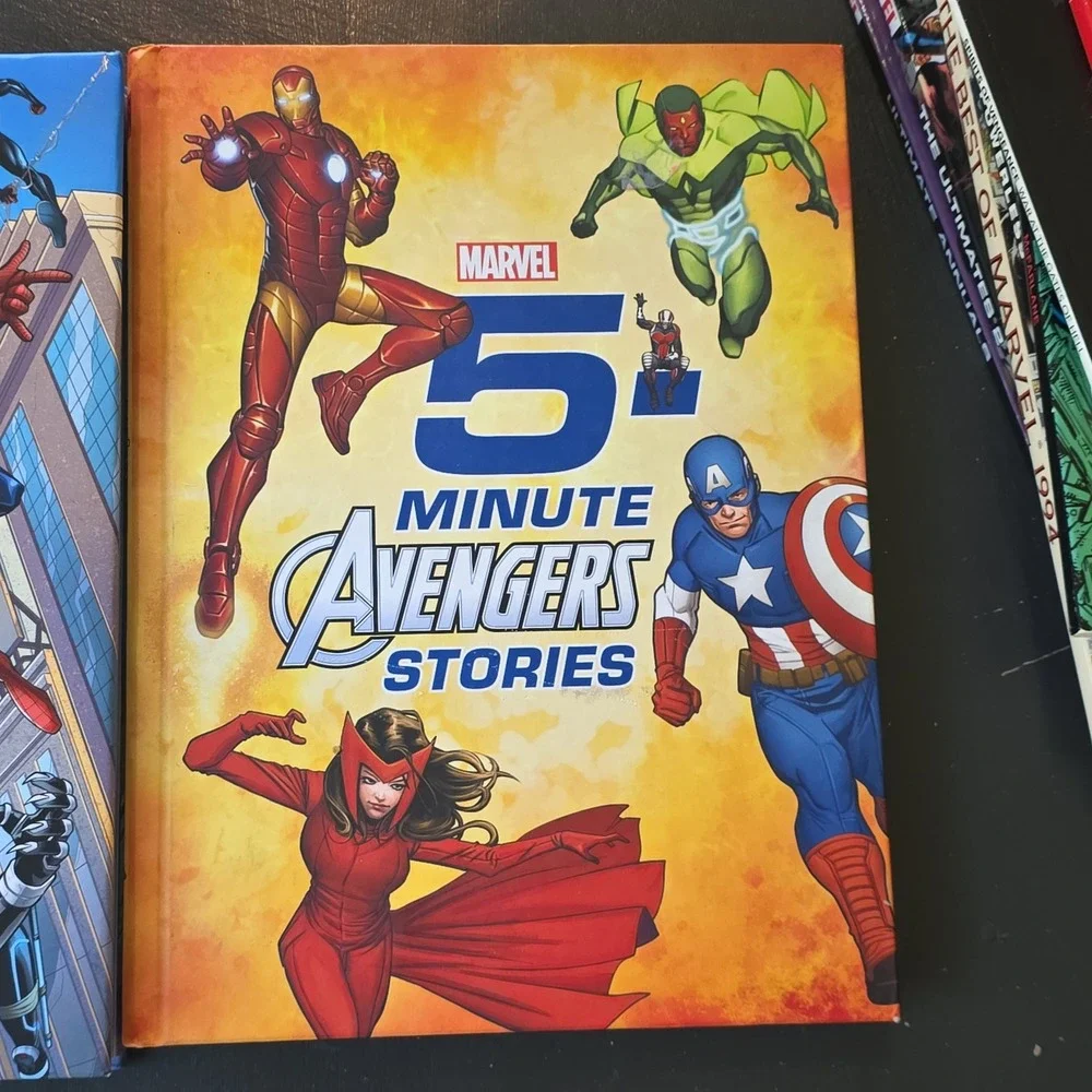 Marvel 5-Minute Stories and Avengers Stories Hardcover Book Set 2-Pack